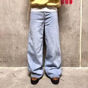 LIGHT BLUE Baggy y2k DENIM WAIST 30 MODELED